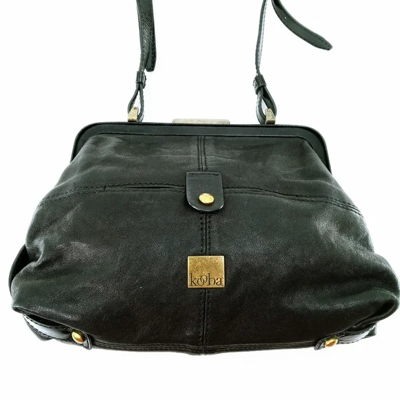 Kooba Black Leather Crossbody Bag - Picture 2 of 10